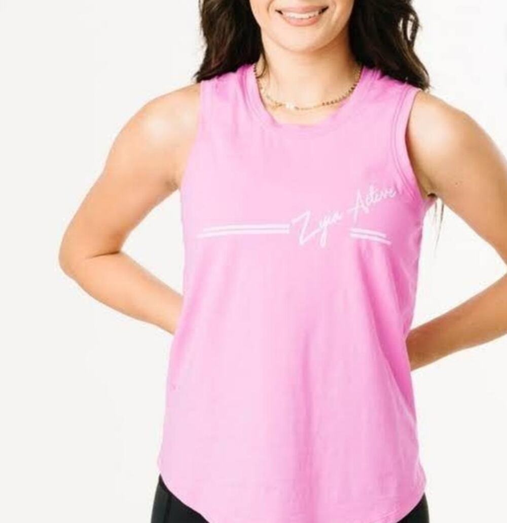 Zyia Active Pink South Beach Athletic Sleeveless Tank Top size XL 3436